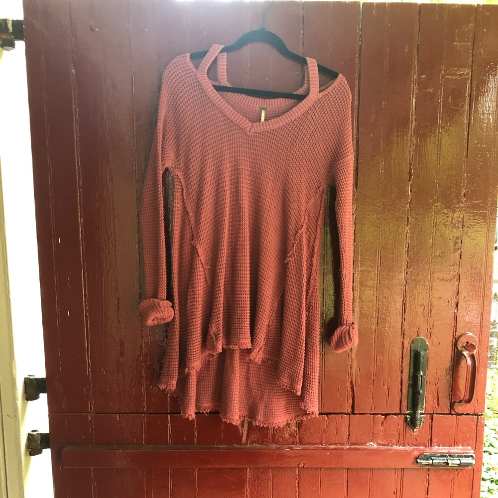 Free People Moonshine open shoulder sweater Small